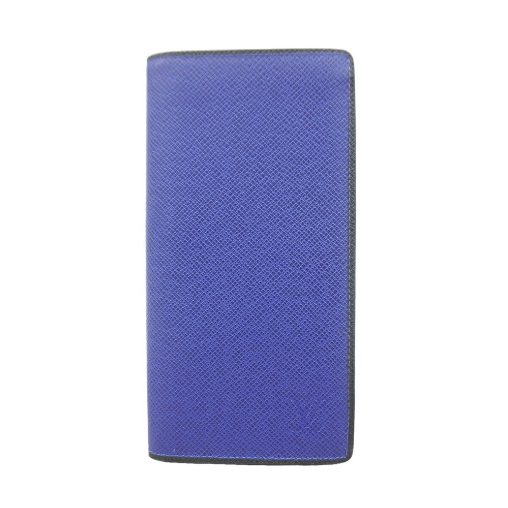 Louis Vuitton Taiga Portefeuille Brazza Long Wallet M30559 Cobalt Men's